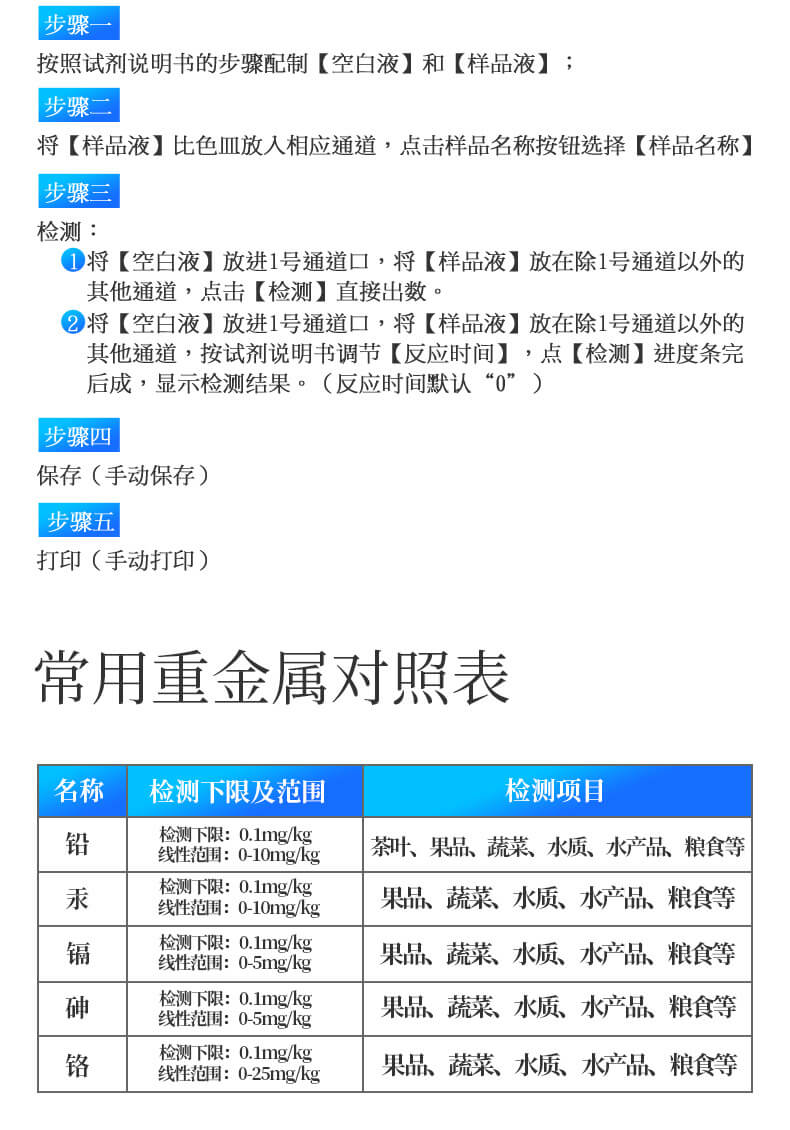 便攜食品重金屬檢測(cè)儀